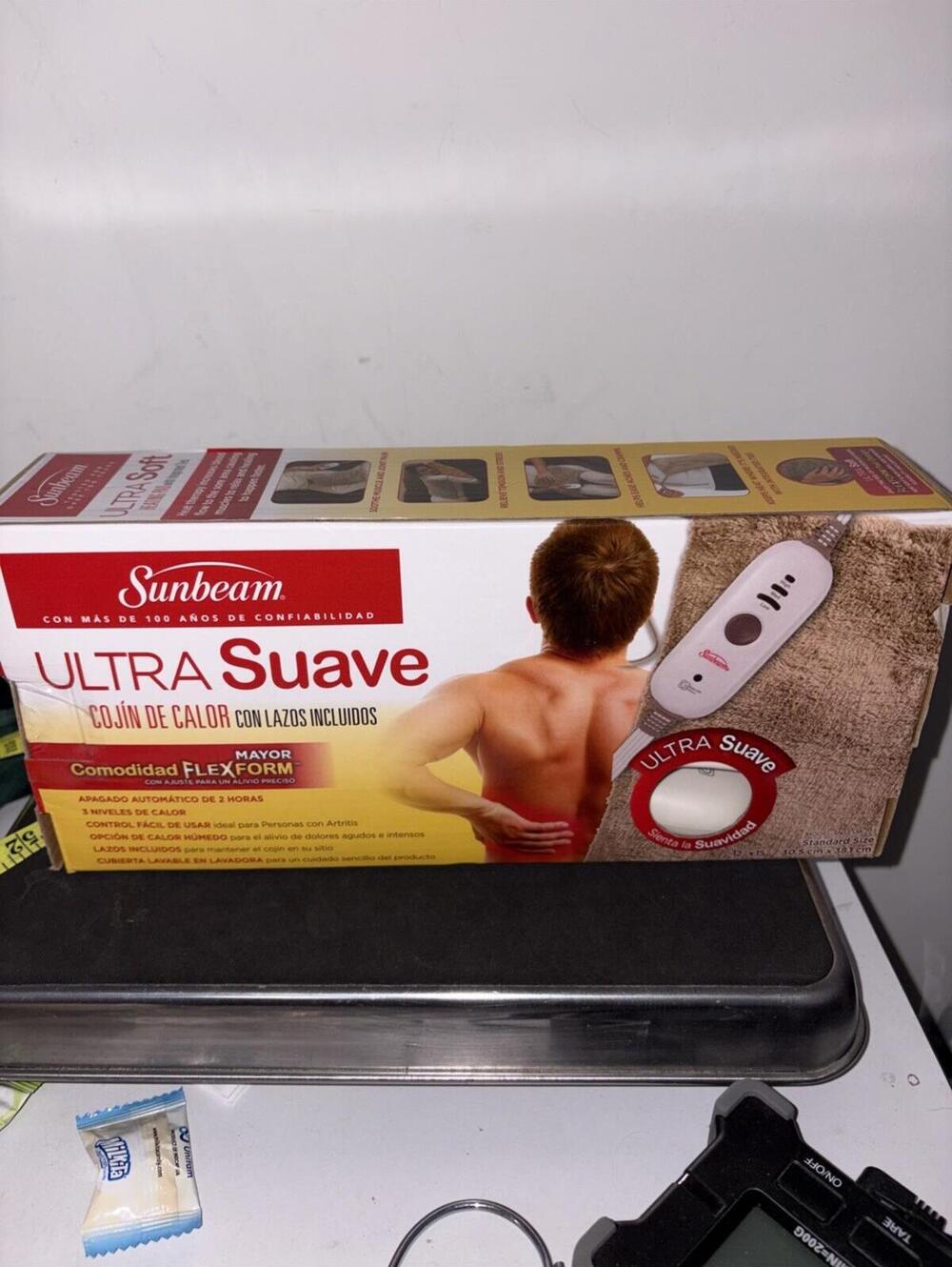 Sunbeam Ultra Soft Heating Pad.